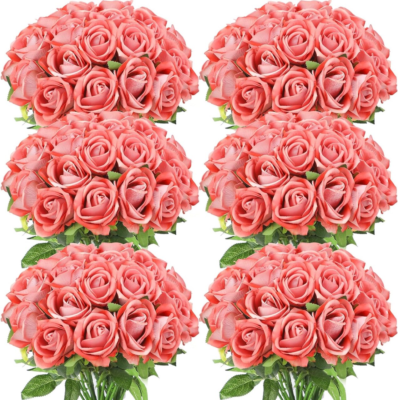 50 Realistic Silk Roses: Perfect for Home, Weddings, and Parties